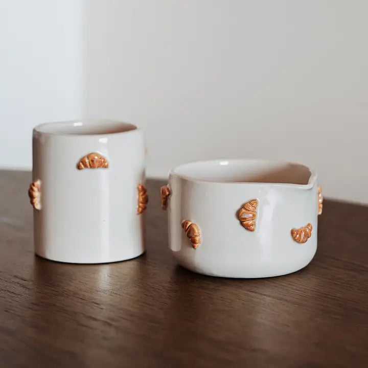 Cuenco Matcha Croissant · Gres Artesanal