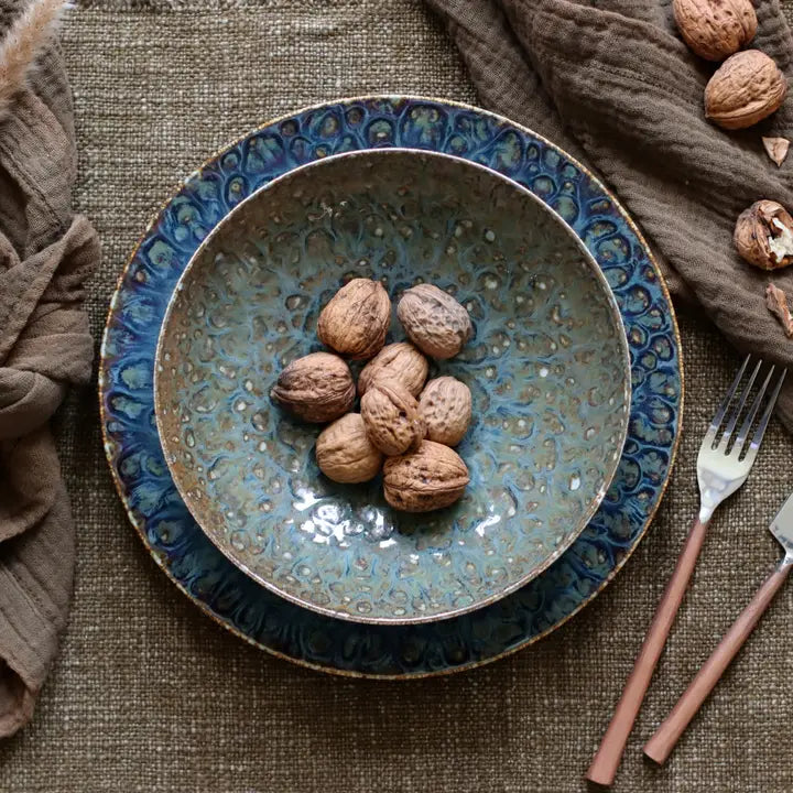 Plato Venus Azul · Porcelana