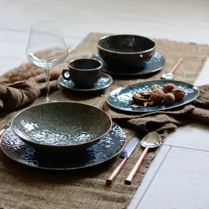 Plato Venus Azul · Porcelana