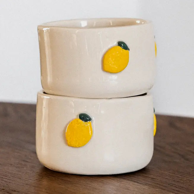 Taza Limón · Gres Artesanal